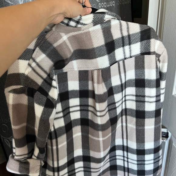 Grey and white checked Shacket - Picture 3 of 3